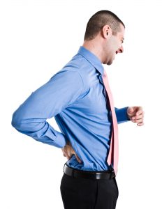 Man suffering from chonic low back pain